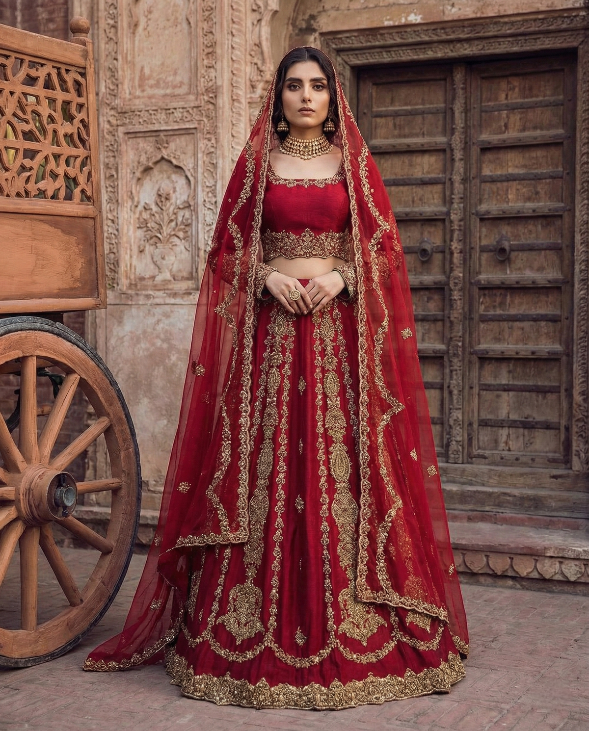 Zar-e-Maroon - Moazzam Khan Couture